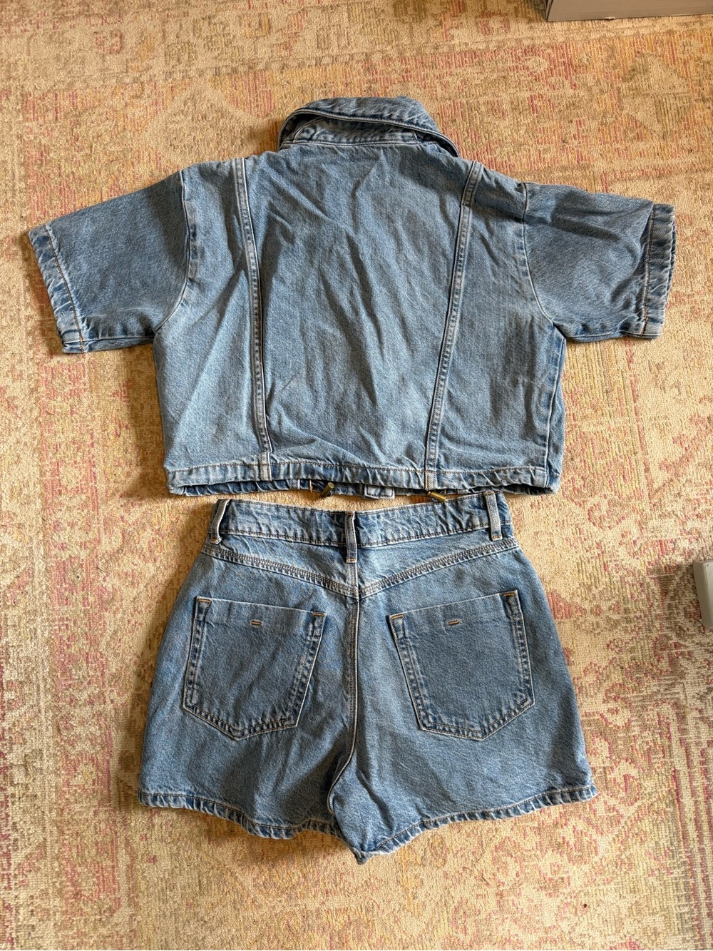 Zara two piece denim skort set - Picture 6 of 6